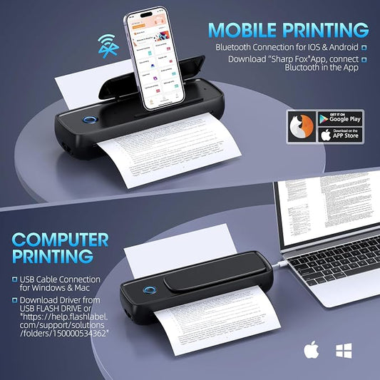 Inkless Portable Printer Wireless - Image 2