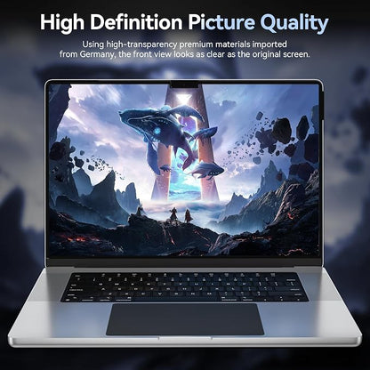 Privacy Screen Protector for MacBook Pro 14 Inch, Easy On/Off Removable Anti - Image 6