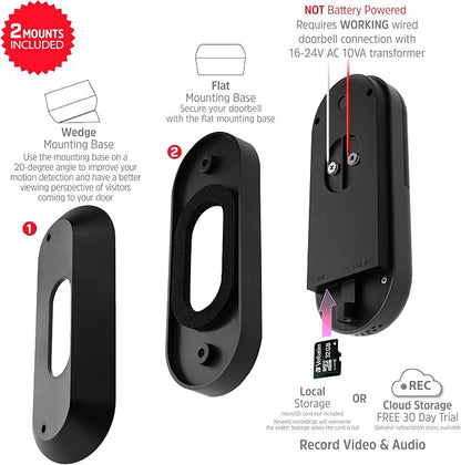 Energizer Smart 2K Doorbell & Chime, Wired Video Doorbell Security Camera - Image 6