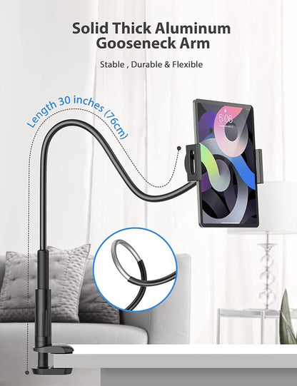 Tablet Stand Holder for Bed, Gooseneck Mount - Image 4