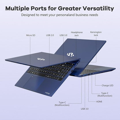 NIMO 15.6" IPS FHD-Gaming-Laptop, AMD Ryzen 5 6600H 6-Cores 660M GPU 32GB DDR5 - Image 3