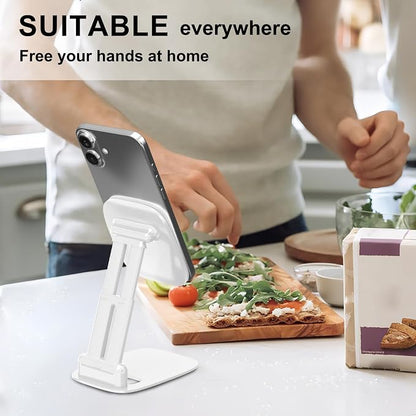 DEERLAMN Cell Phone Stand for Desk, Height Adjustable Cell Phone Holder - Image 7
