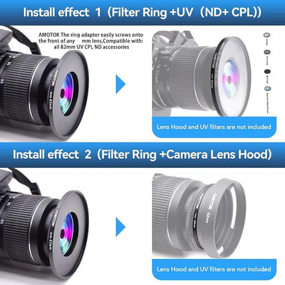 40.5mm Lens to 82mm Camera Lens Adapter, 40.5mm to 82mm Filter Step up Ring - Image 7
