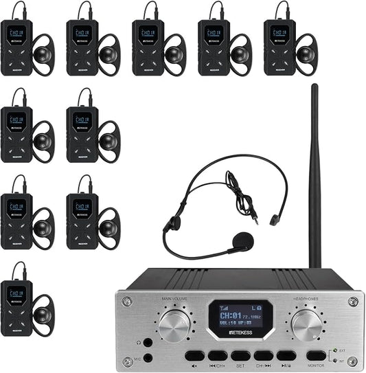 Retekess TT119 Assistive Listening System, Church Translation System, Mute by Retekess