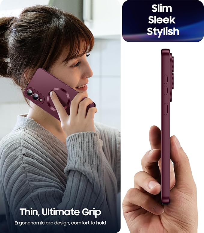Magnetic for Samsung Galaxy S25 Edge Case Slim Soft Silicone Bumper Shockproof - Image 6