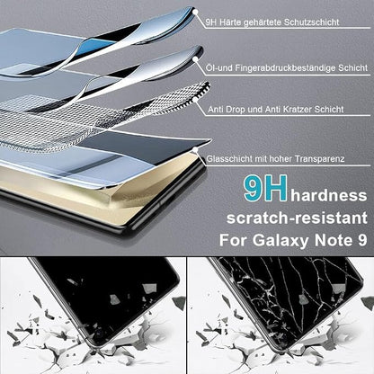Galaxy Note 9 Privacy Screen Protector Tempered Glass, 9H Hardness 3D Curved - Image 7