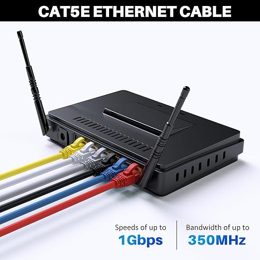 Kxable Cat5e Ethernet Cable 25 FT, Cat 5e Internet Cable, Standard RJ45 - Image 4