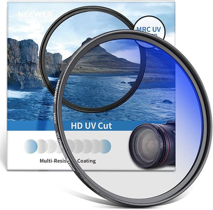 NEEWER 67mm MRC UV Protection Filter 30 Layers Nano Multi-Resistant Coatings/HD by Neewer