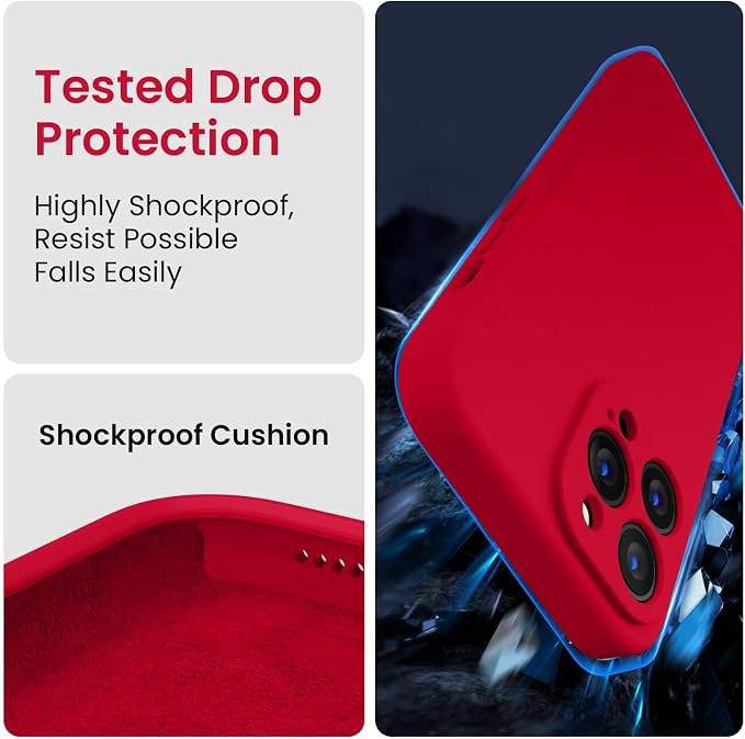 FireNova for iPhone 14 Pro Case, Silicone Upgraded Phone Case with, Soft - Image 4