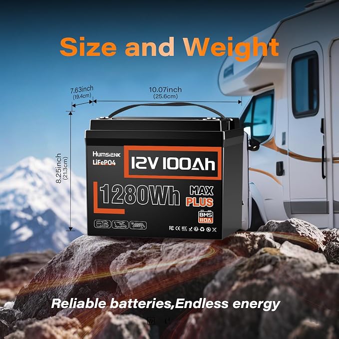 12V 100Ah LiFePO4 Battery MAX PLUS - Image 6