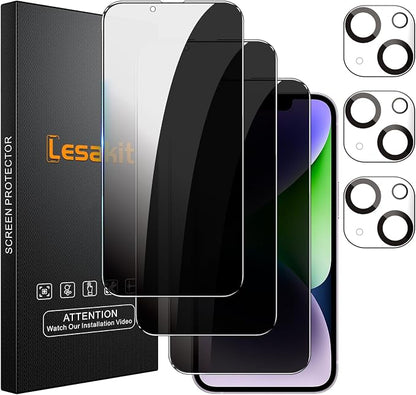 Lesakit 3+3 Pack Privacy Screen Protector by Lesakit