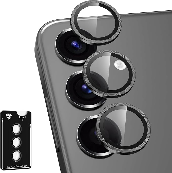 for Samsung Galaxy S25 Plus Camera Lens Protector, Individual Metal Ring by Btscase