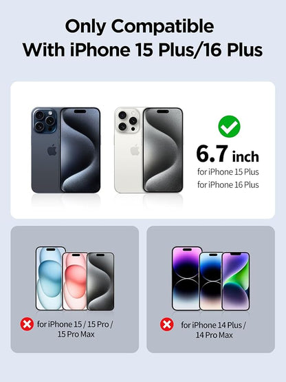 Compatible for iPhone 15 Plus Privacy Screen Protector Tempered Glass 6.7 Inch - Image 2