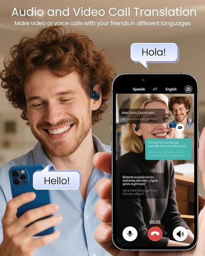 AI Translation Earbuds Real Time 164 Languages 80H Playtime Translator Ear Buds - Image 4