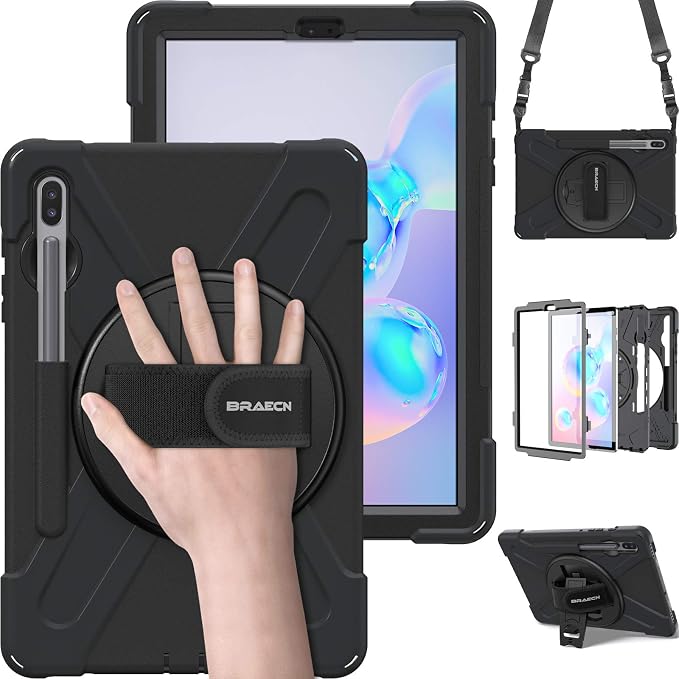 BRAECN for Galaxy Tab S6 Case, Heavy Duty Shockproof Case by BRAECN