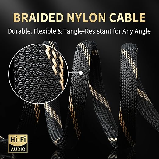 12 AWG Audiophile HiFi Speaker Audio Cable–4N OFC Core, 24K Gold-Plated Banana - Image 4