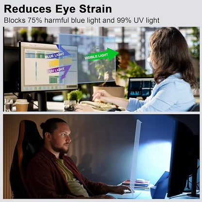 31.5-32 Inch Blue Light Filter for Computer Monitor, TV Computer Screen Blue - Image 2