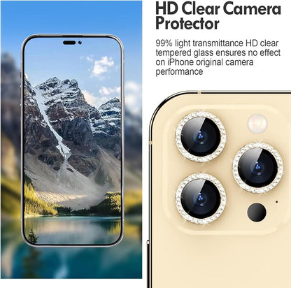 for iPhone 14 Pro/14 Pro Max Camera Lens Protector Bling, 9H Hardness - Image 4