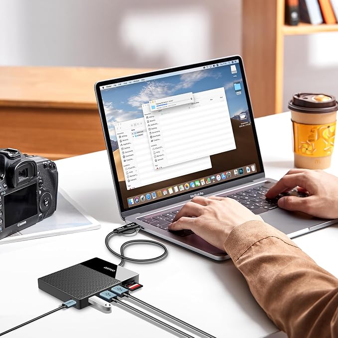 Portable 500GB Docking Station External Hard Drive, USB 3.0, SD/TF Card - Image 7