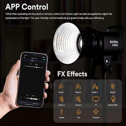 Godox SL60IIBi Bi-Color LED Video Light 75W, 2800K-6500K, CRI96+ TLCI97+ - Image 4