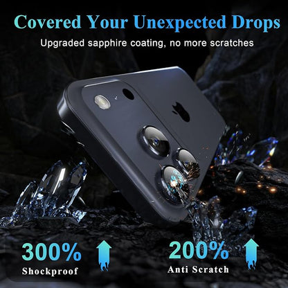 YWXTW Camera Lens Protector for iPhone 17 Pro/iPhone 17 Pro Max, Tempered Glass - Image 3