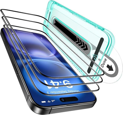 ESR 3 Pack for iPhone 16 Plus/iPhone 15 Plus Screen Protector, Full Coverage by ESR