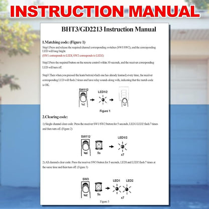 Kingdder 3 Pcs Garage Door Remote Compatible - Image 4