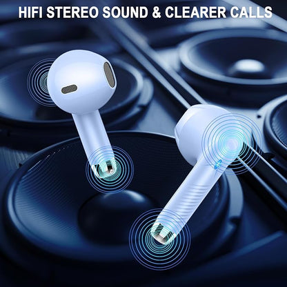 Jxrev Wireless Earbuds Bluetooth 5.4 Headphones Noise Cancelling, Earphones - Image 7