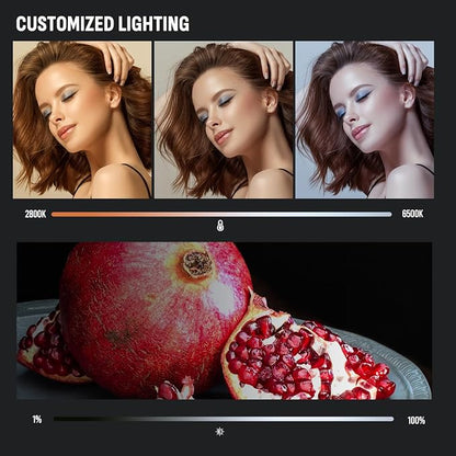 2-Pack LED Photography Lighting Kit, Arsoer 15W Bi-Color Video Light Kit - Image 3