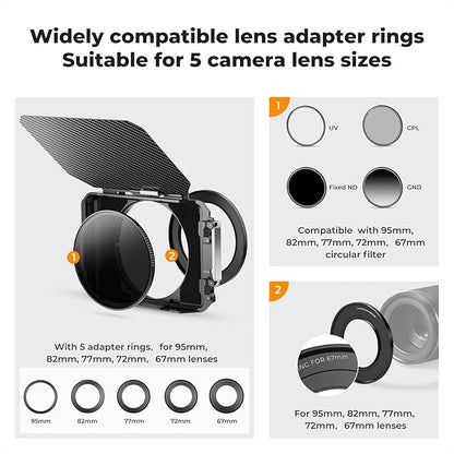 K&F CONCEPT Matte Box, DSLR Camera Matte Box - Image 4