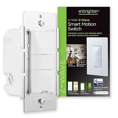 Enbrighten Z-Wave Smart Motion Sensor Light Indoor, Vacancy/Occupancy Sensor by Enbrighten
