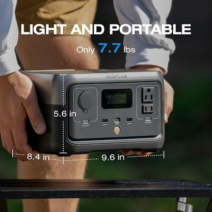 EF ECOFLOW Portable Power Station RIVER 2, 256Wh LiFePO4 Battery/ 1 Hour Fast - Image 8