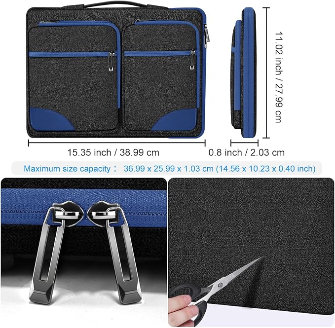 Hseok Laptop Sleeve 15 15.6 16 inches Case Protective PC Briefcase - Image 2