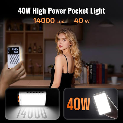 ZHIYUN FIVERAY M40 Video Light, 40W Portable Camera Light, 14000 Lux, CRI/TLCI - Image 4