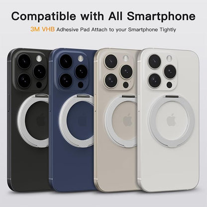 COOLQO 2Pcs 360 Spin Cell Grip Ring Phone Stand Magnetic Holders - Image 2