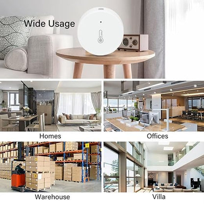 Haozee Zigbee Temperature and Humidity Sensor, ZigBee Hub Required, - Image 7