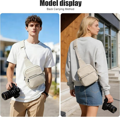 Cwatcun Camera Bag Small Compact Camera Sling Case, Waterproof Canvas Crossbody - Image 8