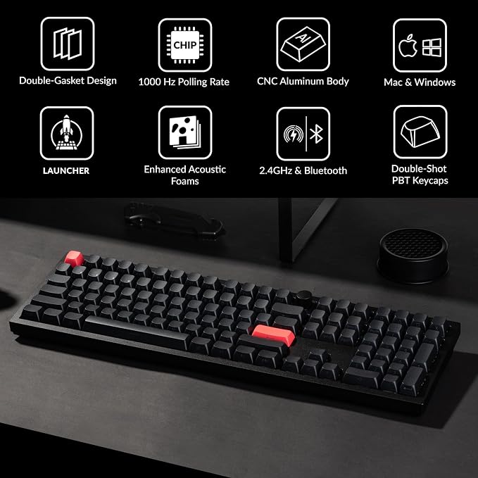 Keychron Q6 Max QMK/LUANCHER Wireless Bluetooth/2.4GHz/USB-C Wired Custom - Image 2