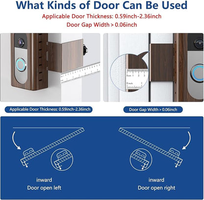 KIMILAR Anti-Theft Video Doorbell Mount Compatible - Image 3