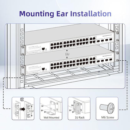 Rack Mount Kit for 17.3 Inch Juniper Switches Rack Ears for Juniper - Image 3