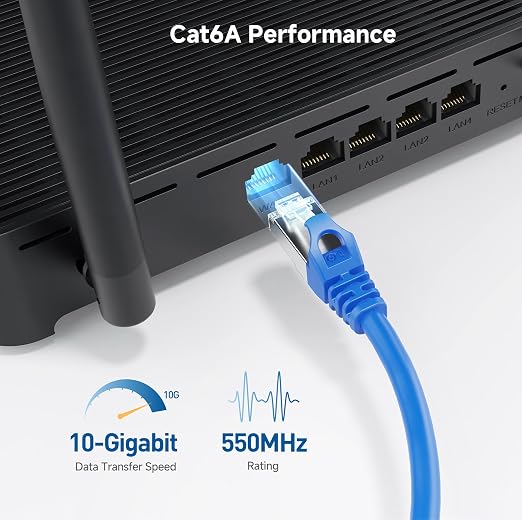 Cable Matters 10Gbps Snagless Shielded Cat 6A Ethernet Cable - 75ft - Image 4