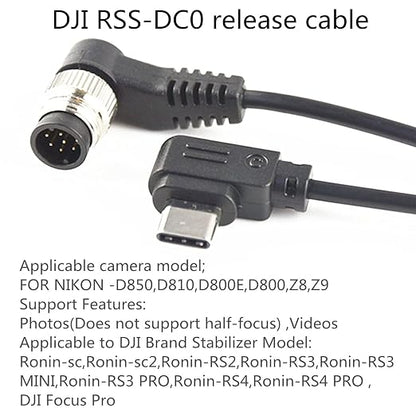 DJI NK Cable z8 z9 d800 d810 d800e d5 Camera Shutter Release Cable stabilizer - Image 2