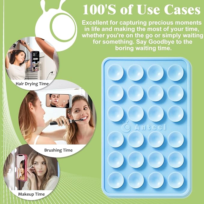 Anteel MAX Silicone Suction Phone Case Adhesive Mount, Upgraded Super Strong - Image 3