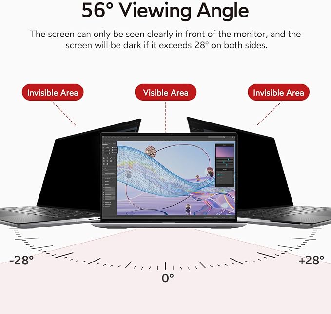 bersem 2 Pack 14 inch Laptop Privacy Screen - Image 2
