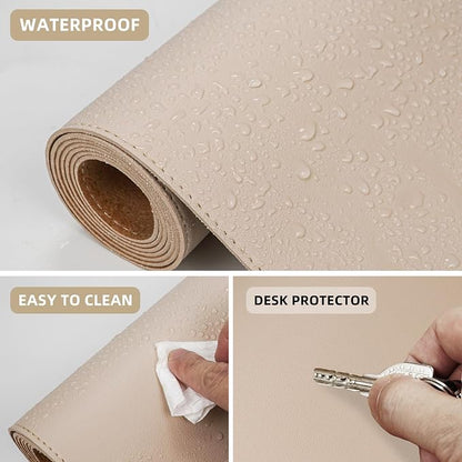 Leather Desk pad Protector, Large Desk mat - Image 4