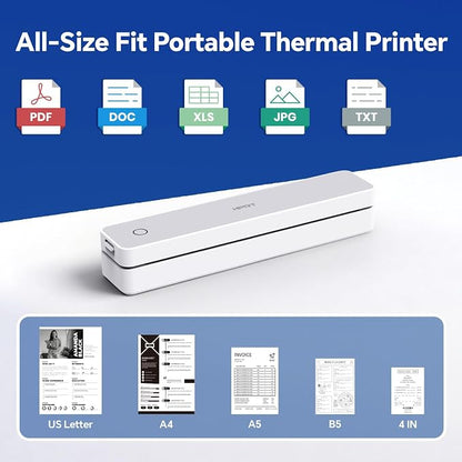 HPRT Portable Thermal Printer-Inkless Printer, Supports Thermal Paper&Labels - Image 5