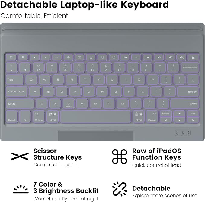 Nillkin Keyboard Case for iPad Air 13-inch, iPad Pro 12.9-inch Rugged Case - Image 3
