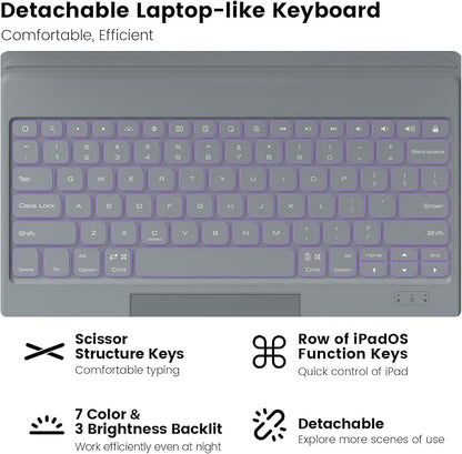 Nillkin Keyboard Case for iPad Air 13-inch, iPad Pro 12.9-inch Rugged Case - Image 3