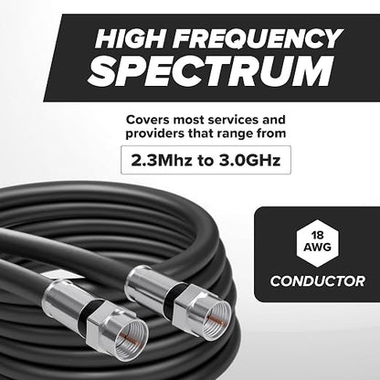 THE CIMPLE CO - RG6 Coaxial Cable 40 FT - RG6 Coax Cable - Image 6