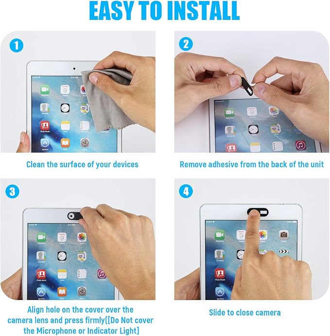 Webcam Cover Slide, 0.028-Inch Ultra-Thin Camera Blocker - Image 7